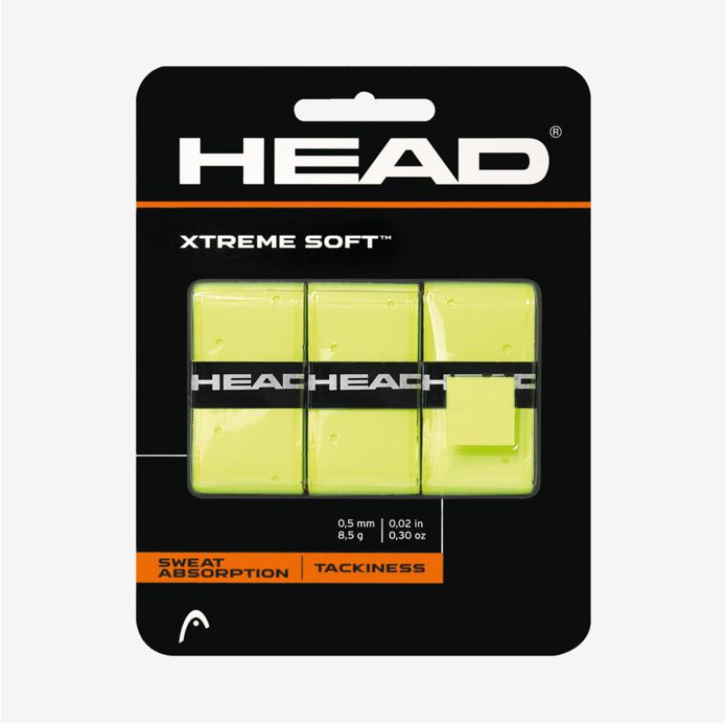 Overgrips Head Extreme Soft Pádel Amarillo (Pack 3)